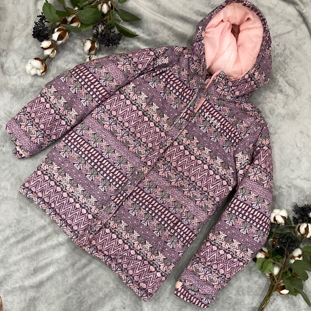 Columbia heavy winter coat, Girls size large.